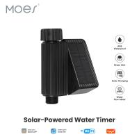 Medidor De Agua Con Timer WiFi Solar De MoesHouse IP65 Impermeable Con Entrada De Latón Sensor De Temperatura Y Humedad Del Suelo Compatible Con Tuya UK - details 0