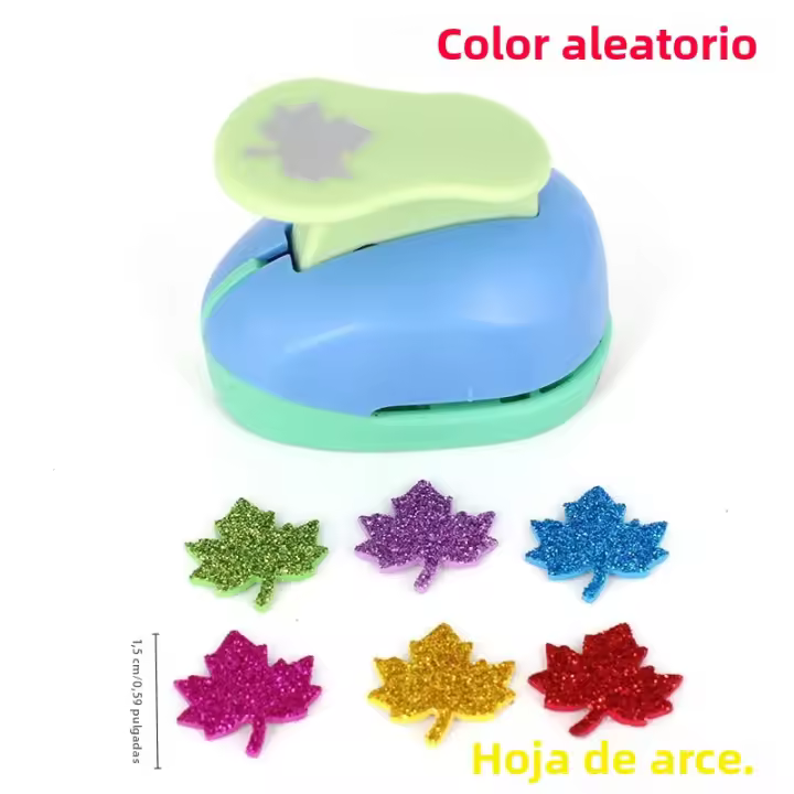 Máquina De Embossing DIY 15mm Cortadora De Agujeros Para Scrapbooking Hecho De Plástico Color Aleatorio Herramienta De Manualidades - 1