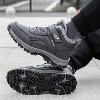 Botas De Invierno Para Hombres Impermeables De Cuero PU Con Plush Calentito Hasta La Rodilla Antideslizantes Para Trabajo Y Ocio - details 14