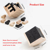 Juguete Educativo De Madera 3D IQ Puzzle 54 Piezas Forma TH Juego Inteligente Para Enthusiasts De Los Rompecabezas - details 1