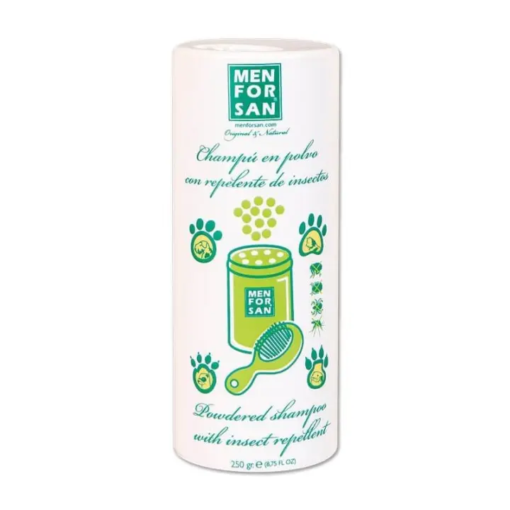 Champú MENFORSAN en polvo con repelente de insectos 250 g - 1