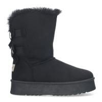 PuntoSalao Botas australianas altas de plataforma lazos para mujer color negro : Lasbotas australianas altas de plataforma lazos para mujer color negroson unas botas planas con plataforma que no pasan de moda cada invierno desde hace dos décadas - details 0