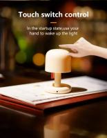 Lámpara De Mesa LED En Forma De Hongo Con Sensor Táctil Y Iluminación Rechargeable Luz De Ambiente Para Decoración Nórdica Luz De Noche Con Efecto Atardecer Para Decoración Del Hogar - details 6