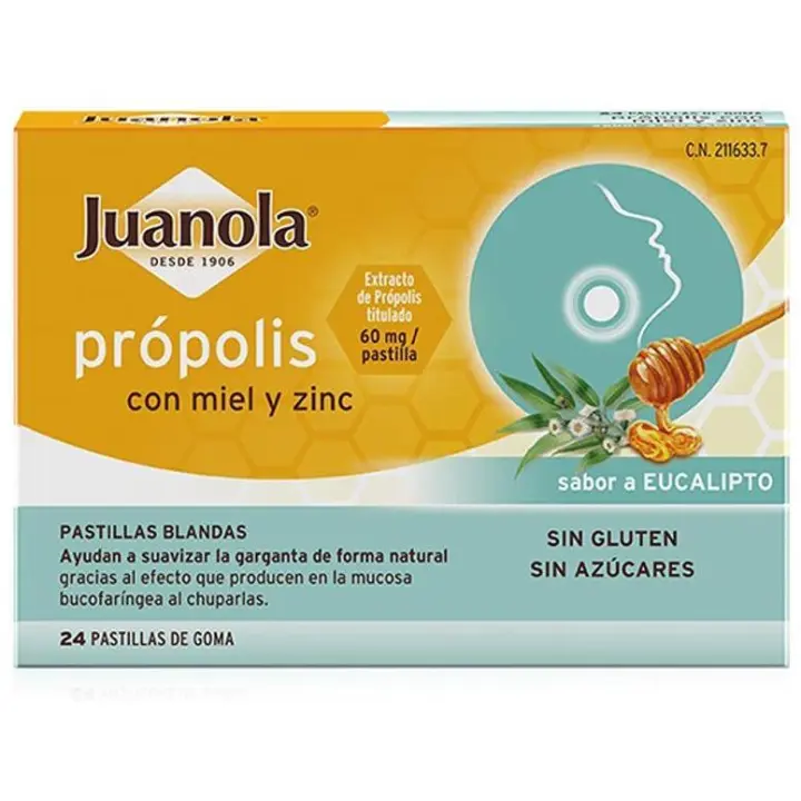 Pastillas Juanola Propolis Miel Zinc Eucalipto - 1