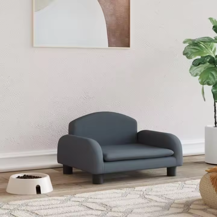 vidaXL Cama para perros de tela 50x40x30 cm sofá para perros Color Crema,  Gris claro,  Gris oscuro y mas - 1
