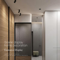 Spotlight LED Plegable Montado En Superficie GU10 Para Sala De Estar Y Cocina Lámpara De Techo De Aluminio Material Black - details 4