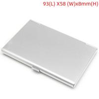 Nueva Caja De Almacenamiento De Aluminio Porta Tarjetas De Crédito Y Business ID Mini Maleta Caja De Monedas Organizador De Joyas Rectangular - details 8