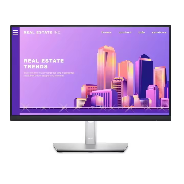 Dell P2722H Office Monitor - IPS, Höhenverstellung, USB-Hub - 1