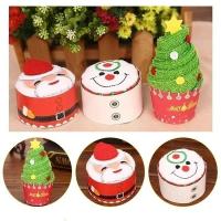 Toalla De Mano Navideña Roja Con Santa Claus 1/3pcs Regalo De Año Nuevo Suave Para Lavar La Cara Y Las Manos Uso Doméstico En Baño - details 1