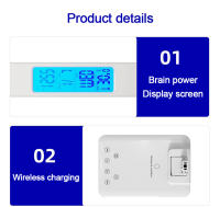 Lámpara De Escritorio LED Con Cargador Inalámbrico Y Puerto USB Luz Nocturna Para Cama Toque Dimmer Amigable Con Los Ojos Para Juego Y Lectura En Casa - details 14