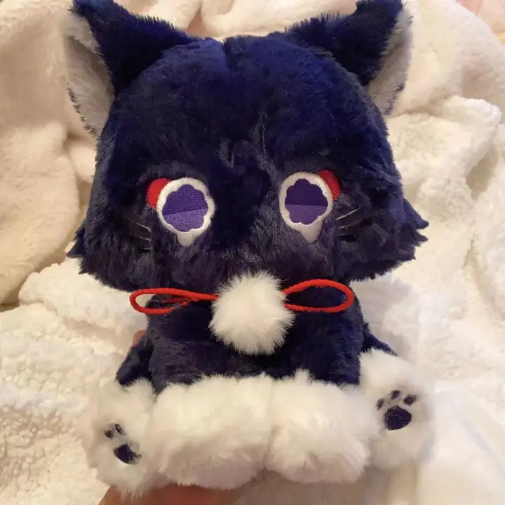 Muñeco De Peluche Genshin Impact Wanderer Negro Fluffy Para Niños Juguete De Impacto Suave Y Cómodo Regalo De Almohada De Peluche - 1