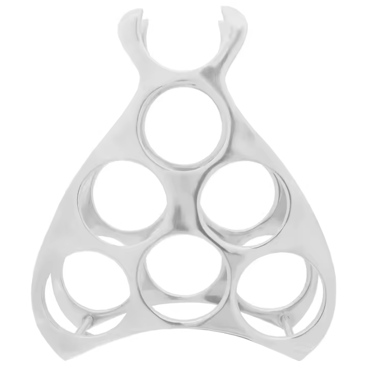 soporte de vino de vidaXL Plata 32x14x37,5 cm de Aluminio - 1