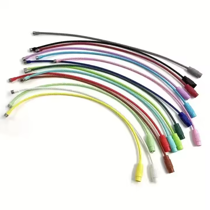 10pcs Etiquetas De Equipaje Y Llaveros De Acero Inoxidable Colorido Duraderos Y Fáciles De Instalar Para Viajes Y Uso Diario - 1