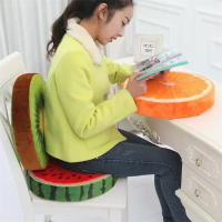 Cojín Redondo De 33cm Estampado 3D En Forma De Fruta JAF115 Almohada Decorativa De Peluche Divertida Para Sofá Y Silla Estilo Pastoral - details 2