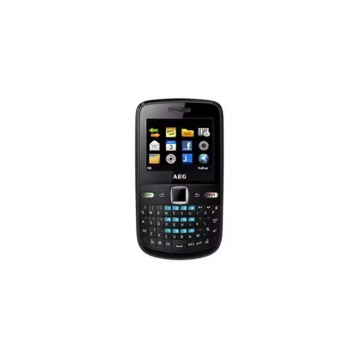 AEG X200 - Teléfono Celular GSM Dual SIM - Teclado QWERTY - Pantalla 2 Pulgadas - Cámara 1.3MP - Bluetooth - MP3 - Radio FM - Ranura Microsd - Integración Facebook - 1
