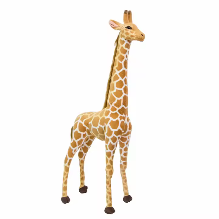 Gran Juguete De Peluche Giraffe Real De 35-120cm Alta Calidad Animales De Peluche Suaves Decoración De Habitación Para Niños Regalo De Cumpleaños - 1