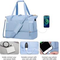 Bolso del Gimnasio para las mujeres, Bolso de noche del Fin de Semana del petate del Viaje del ,Bolsa de equipaje de fitness - details 1