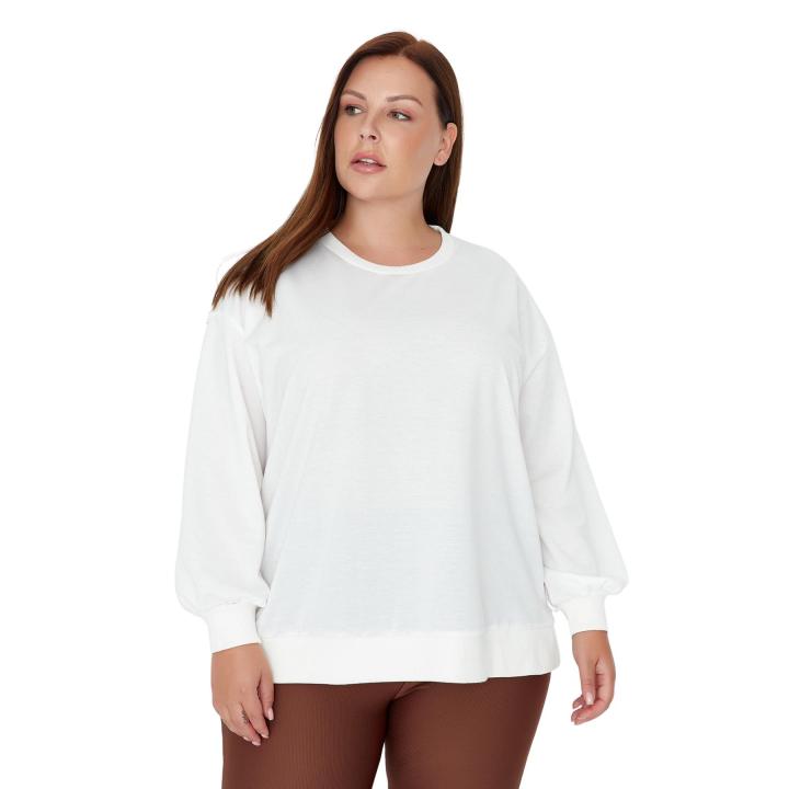 TRENDYOL Sudadera De Punto Elegante Para Mujer Con Lados Negros