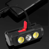 Linterna Frontal Portátil MINI Tipo-C USB Con LED Blanco Rojo 18650 Para Caza Pesca 6 Modos Linterna Frontal De Buceo - details 4
