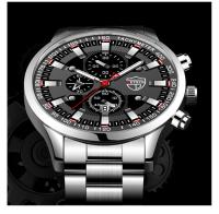 Reloj Deportivo Para Hombre Moda Negocios Acero Inoxidable Cuarzo Calendario Luminoso Reloj Hombre Casual - details 7