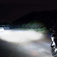 Spotlight LED De Motocicleta Doble Color Bajo/Alto Lente Mini Antigolpes Luz De Conducción Faros Neblina Para Coches Camiones SUV UTV 12V 24V - details 10