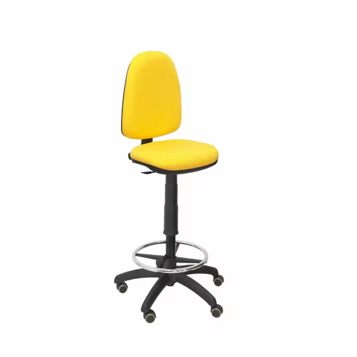 Taburete Ayna Bali P&C T04CP Amarillo - Altura Regulable - Hecho en Europa - 1