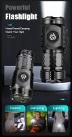 Linterna LED De Alta Potencia Recargable Con Clip Para Bolígrafo Y Batería Integrada Para Camping Emergencias Y Uso Exterior - details 0