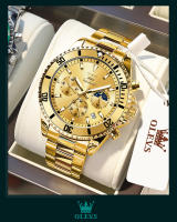Reloj De Hombre OLEVS Luuminous Business Fashion Luxurio Con Fase Lunar Y Fecha Resistente Al Agua De Acero Inoxidable Y Manos Luminosas Reloj De Cuarzo - details 4