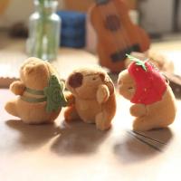 Colgante De Capybara De Peluche Cartoon 1-20PCS Llavero Lindo De Kapila Muñeco Colgante Para Bolsa Decoración De Escritorio Ornamento Para Coche - details 2