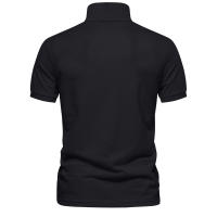 Camisas Polo De Algodón Para Hombre AIOPESON Estilo Casual Manga Corta Solida Nuevo Ropa De Verano Antipelusa - details 8
