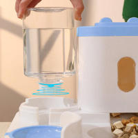 Juego De Alimentos Para Gatos Y Perros Con Cuenco De Agua De Orejas De Conejo Soporte Vertical Para Mascotas Suministros De Mascotas - details 3
