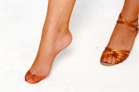 DOIAESKV Medias De Látex Profesionales Para Mujer Medias De Danza Latina Y Ballroom Medias Elásticas De Hilo Duro Stockings Pantimedias - details 17