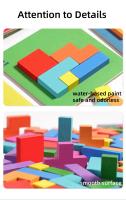 Juego De Mesa Interactivo 3D Puzzle Para Dos Personas Tangram Matemáticos Bloques De Construcción Juego De Enigmas Para Niños - details 11
