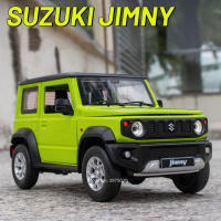 Coche De Juguete Suzuki Jimny a Escala 1:18 Con Luz Y Sonido 4 Puertas Abiertas Vehículos De Rueda Pull Back Para Niños Decoración Regalos Metal Y Goma Verde/negro - details 0