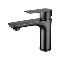Grifo de baño de acero inoxidable, grifería de un solo orificio, negro mate, fregadero de baño, manija única - details 6