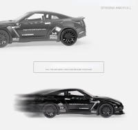 Coche De Deportes Nissan GTR De 1:32 En Escala Metálico Con Sonido Y Luz Vehículo De Juguete Colección Regalo Para Niños A297 - details 5