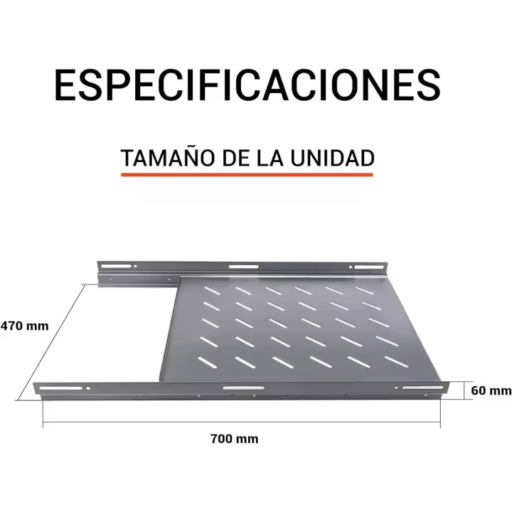 Aiten Data Bandeja Deslizante de Rejilla 1U - 1