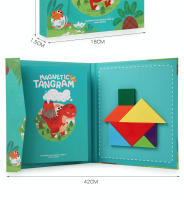 Puzzle De Madera 3D Magnético Juegos Geométricos Tangram Montessori Educación Temprana Sorteo Juguetes Para Niños Regalos - details 23