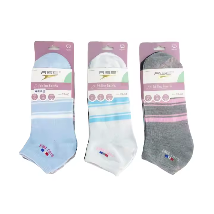 Set de 3 o 12 Calcetines 15 Estilos Diferentes De Calcetines Sneaker Cortos, Tamaño Universal: Hombres 40-46, Mujeres 35-40, Transpirables y Cómodos para Hombre y Mujer Multicolor (Color Al Azar, No Se Puede Elegir) - 1