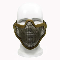Máscara Táctica Para Airsoft Protección Metálica Con Malla Respirable Accesorios Para Paintball Y Caza Al Aire Libre - details 7