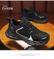 Zapatos De Correr Profesionales Para Hombres Zapatillas De Malla Ligera Y Transpirable Para Deporte Al Aire Libre Tenis Con Cordones - details 9
