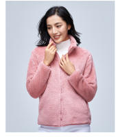 Nueva Estilo Otoño Invierno Chaqueta De Coral Polar Para Mujer Cierre De Cremallera Exterior De Poliéster Suave Y Cálida Ropa Casual - details 12