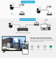 Cámara De Seguridad FUERS 6MP WiFi Exterior Con Lente Dual Monitoreo CCTV IP Onvif iCSEE Pantalla Doble Negro Resistente Al Agua IP66 - details 12