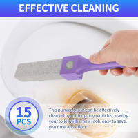 15Pcs Piedra De Pumice Limpiador De Inodoro Con Mango Desmontable Herramientas De Limpieza Para Baño Y Cocina Material Microfibra - details 5