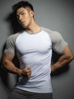 Camiseta De Compresión Para Hombre Verano Manga Corta Fitness Running Deporte Gimnasio Casual Alta Calidad Ropa Transpirable Y De Secado Rápido - details 6