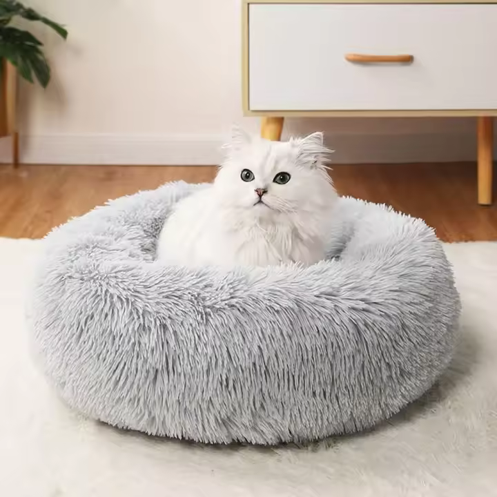 Sudadera Lavable Cama para Mascotas, Ideal para Gatos y Perros Pequeños de hasta 3KG, Gris - 1