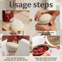 3 Pcs Nesting Can Strainer Mini Colander Set - Space Saving Small Colanders and Strainers - Multi Use Kitchen Gadget(3 Colour) - details 3