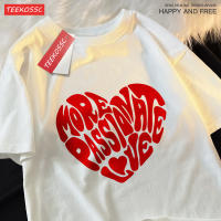 Camiseta Impresión Amor Masculina Y Femenina Casual Verano Algodón Tops Estilo Hip Hop Parejas Ropa Transpirable Camiseta Tee - details 11