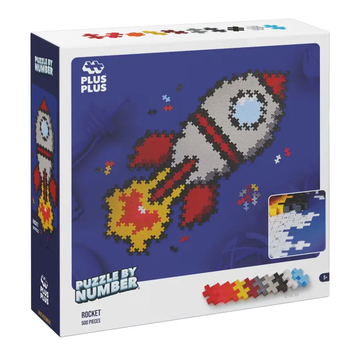 Puzzle 3d Plus Plus - Cohete  Rompecabezas Niños  Juegos Educativos Niños 5 Años  Puzzle 5 Años  Juegos para Niños 600 Pcs - 1