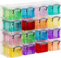 Really Useful Boxes Cajas de Almacenamiento para Escritorio - 16 Mini-Cajas de 0.14L - Organizador de Clips y Grapas - details 0